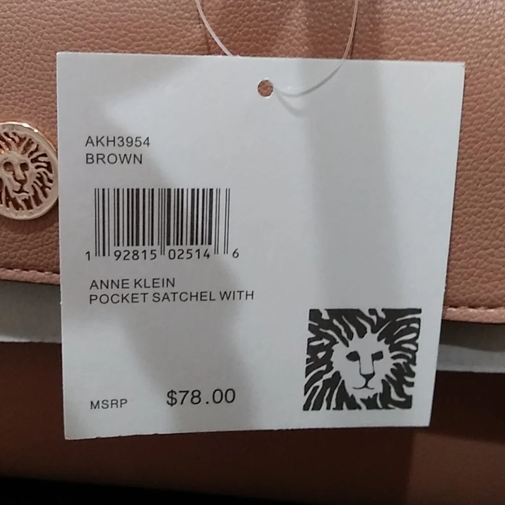 NWT Anne Klein Pocket Satchel Bag - Picture 12 of 13